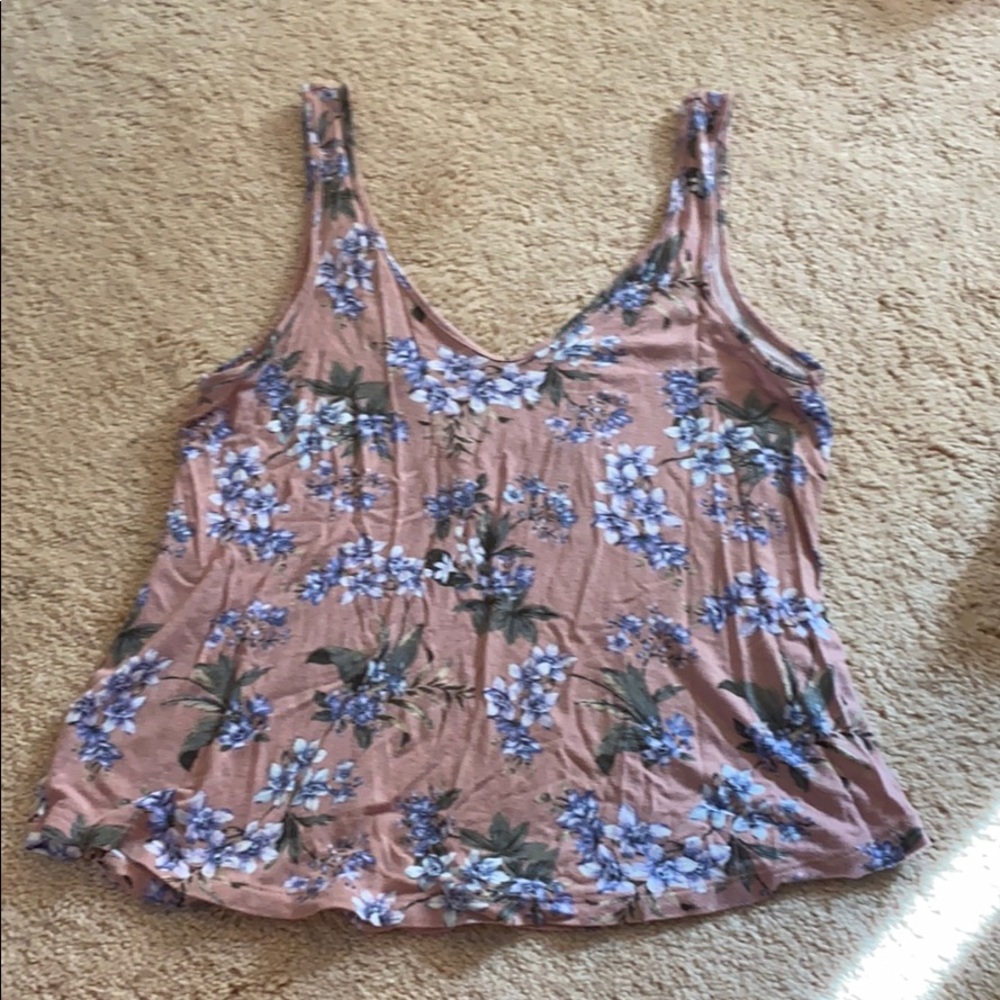 Floral cropped tank top